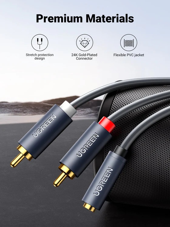 UGREEN AV102 3.5mm na 2 RCA F/M audio kabl 1m ugreen av102 3 5mm na 2 rca f m audio kabl 1m 3442_2.jpg