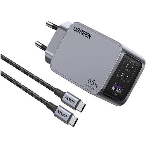 Ugreen Nexode punjač +Tip C kabl GaN 65W X755 ugreen nexode punjac tip c kabl gan 65w x755 4887_11.jpg