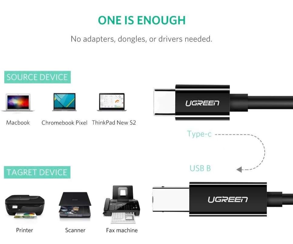 ugreen us241 usb c na usb 2 0 printer kabl 2m 3905_1.jpg