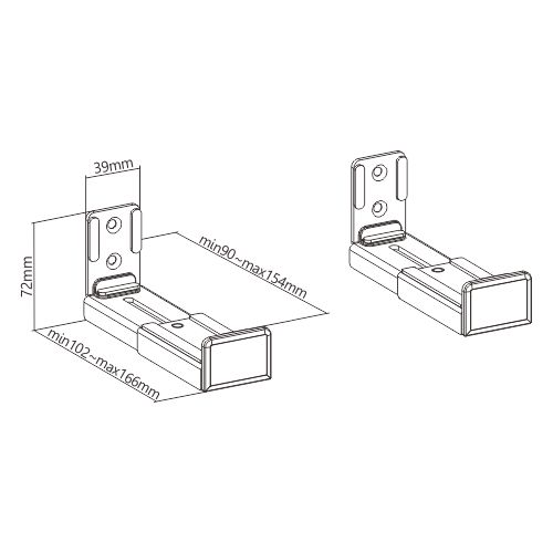 Univerzlani nosači za Soundbar Kettz NSB-K76 univerzlani nosaci za soundbar kettz nsb k76 3718_4.jpg