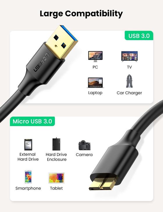 usb 3 0 kabl na mikro usb 3 0 1m ugreen us130 2991_4.jpg