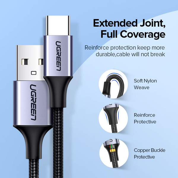 USB-A 2.0 na USB tip C Alu. 1.5m UGREEN usb a 2 0 na usb tip c alu 1 5m ugreen 3414_1.jpg