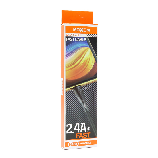 USB data kabl Moxom CC-63 Fast Iphone 1m crni usb data kabl moxom cc 63 fast iphone 1m crni 2797_1.jpg