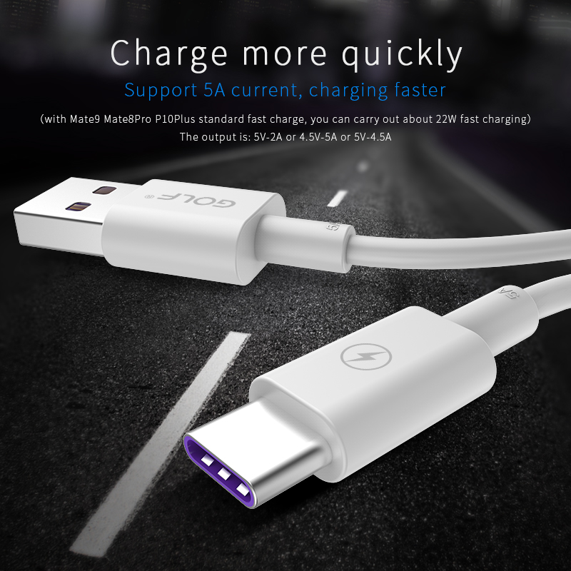 USB data kabl Tip C 1m GOLF GC-42 FAST 5A usb data kabl tip c 1m golf gc 42 fast 5a 826_2.jpg