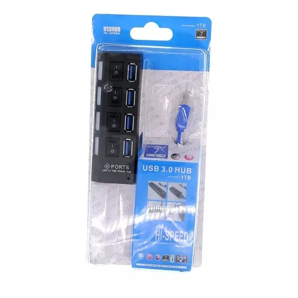 Usb HUB 3.0 4 port crni usb hub 3 0 4 port crni 2600_1.jpg