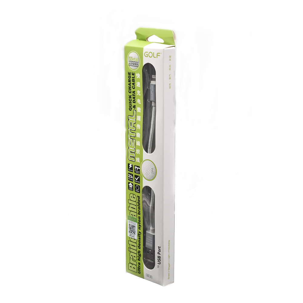 USB kabl na lighting 3m GOLF GC-10i silver usb kabl na lighting 3m golf gc 10i silver 2425_1.jpg