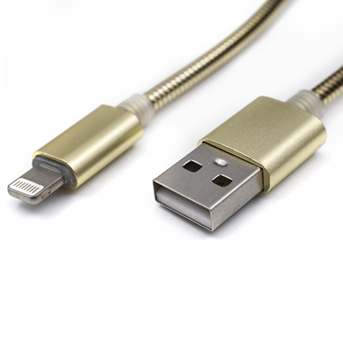USB metalni kabl za Iphone 1m IAB-K010 Gold usb metalni kabl za iphone 1m iab k010 gold 2844_11.jpg