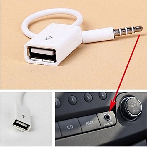 USB na AUX adapter beli 17cm A017 - Velteh DOO