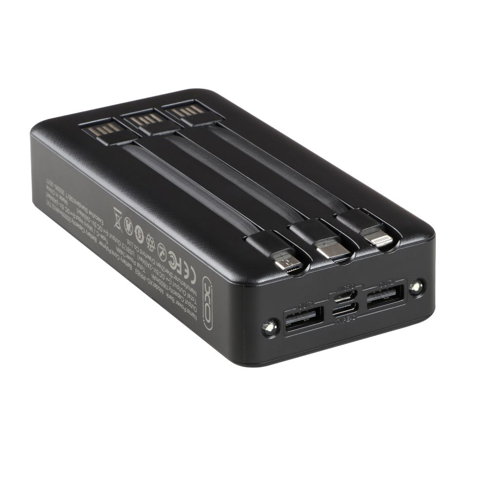 XO Power bank PR163 20000mAh usb kabl 3in1 xo power bank pr163 20000mah usb kabl 3in1 4381_2.jpg