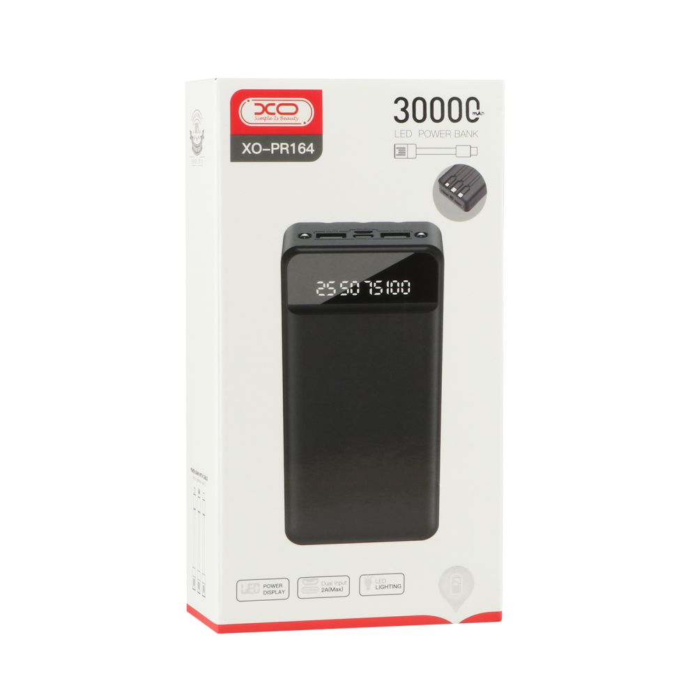 XO Power bank PR164 30000mAh usb kabl 3in1 xo power bank pr164 30000mah usb kabl 3in1 4387_3.jpg
