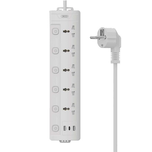 XO Produžni Kabl WL19 5 utičnica + 2USB+C 2m xo produzni kabl wl19 5 uticnica 2usb c 2m 4422_11.jpg